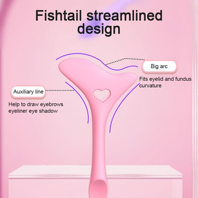 Silicone Eyeliner Stencils - Wing Tips, Mascara, Lipstick, Cream Mask Applicator - Makeup Beauty Tool for Perfect Application