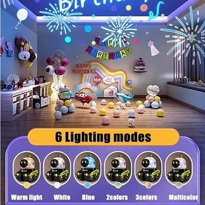 SOVAANA® Christmas Robot Star Projector — 360° Rotating Night-Sky Lamp with Music ( Now on Limited Time Sale!)