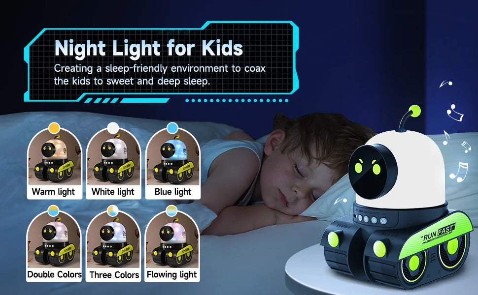 SOVAANA® Christmas Robot Star Projector — 360° Rotating Night-Sky Lamp with Music ( Now on Limited Time Sale!)