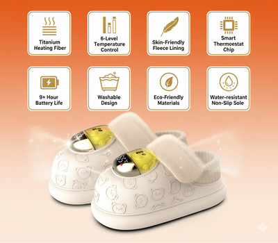 SOVAANA™ Smart Heated Slippers — 🎄 Christmas Mega Sale • Rechargeable Winter Warmth 🔥