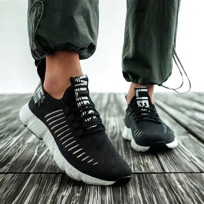 Men's Sports Shoes Fashionable Lightweight Breathable Trendy Flat Shoes Outdoor Athletics Jogging Gym Training Shoes Sneakers