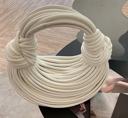 Handbags for Women New Gold Luxury Designer Brand Handwoven Noodle Bags Rope Knotted Pulled Hobo Silver Evening Clutch Chic