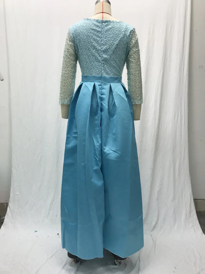 Women's Elegant Evening Party Dresses Luxury Fashionable Long Dresses Trailing Evening Dresses Solid Color Floor-Length Dresses