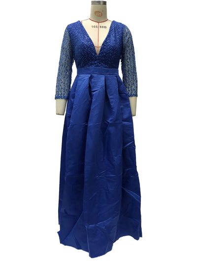 Women's Elegant Evening Party Dresses Luxury Fashionable Long Dresses Trailing Evening Dresses Solid Color Floor-Length Dresses