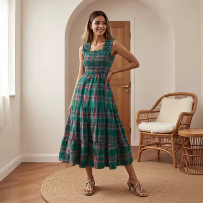 🎄 SOVAANA™ Christmas Sleeveless Dress – Elegant, Festive & Effortlessly Chic | MAJOR Holiday Sale!